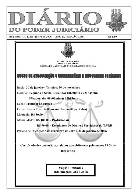 12 - Tribunal de Justiça do Estado de Roraima