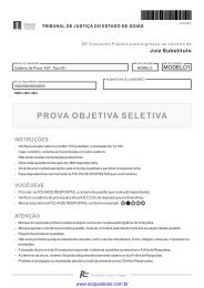 PROVA OBJETIVA SELETIVA - Só Questões