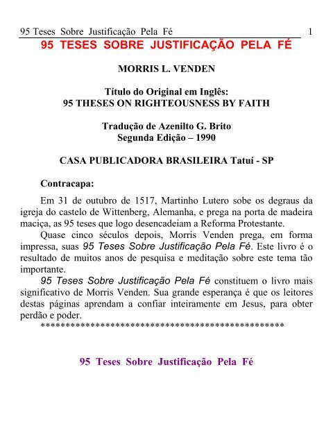 Martinho Lutero, o tradutor – Discurso sem método