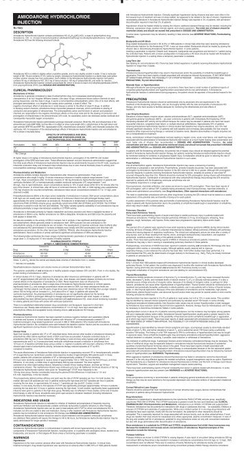 AMIODARONE HYDROCHLORIDE INJECTION - Bioniche Pharma