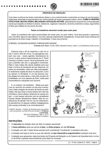 INSTRUÇÕES: - Cave