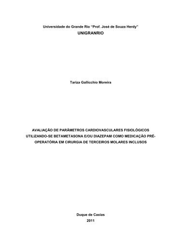 Avaliação de Parâmetros Cardiovasculares ... - Unigranrio