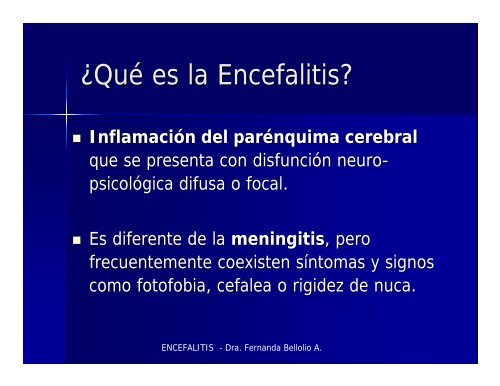ENCEFALITIS - Medicina de Urgencia UC