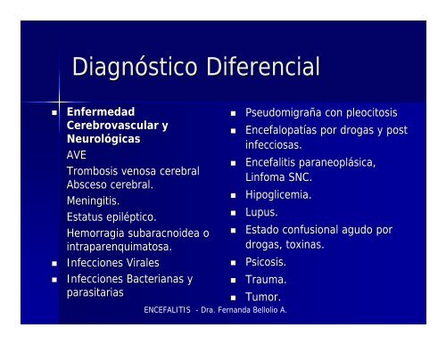 ENCEFALITIS - Medicina de Urgencia UC