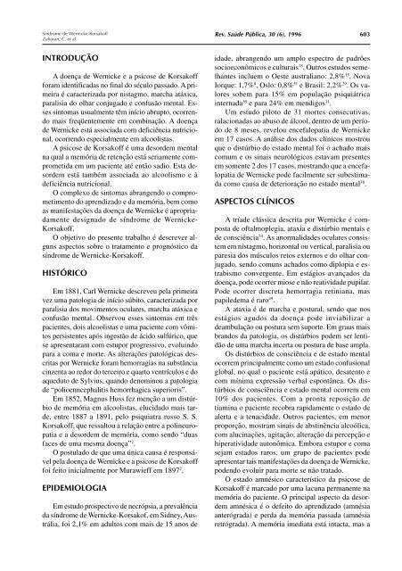 Aspectos clínicos e neuropatológicos da síndrome de ... - SciELO