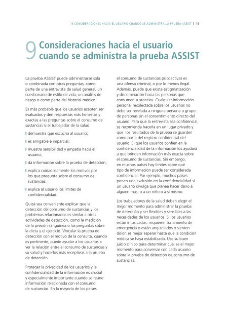 (ASSIST): Manual para uso en - PAHO/WHO