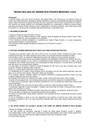 REGRA BULADA DA ORDEM DOS FRADES MENORES (1223)