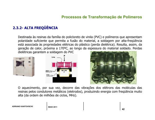 Processos de Transformação de Polímeros