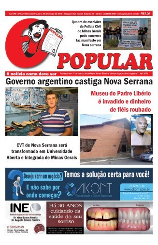 Governo argentino castiga Nova Serrana - Jornal O Popular de ...