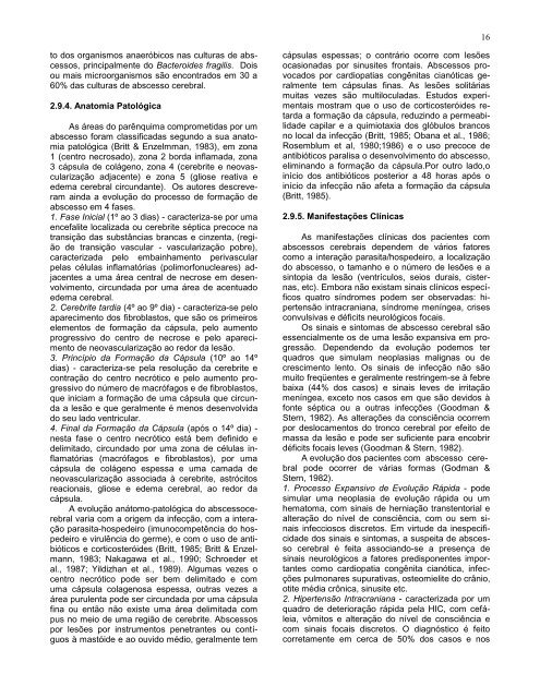 Complicações cirúrgicas das infecções bacterianas intracranianas