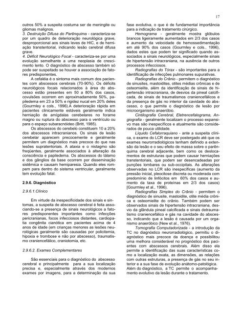 Complicações cirúrgicas das infecções bacterianas intracranianas