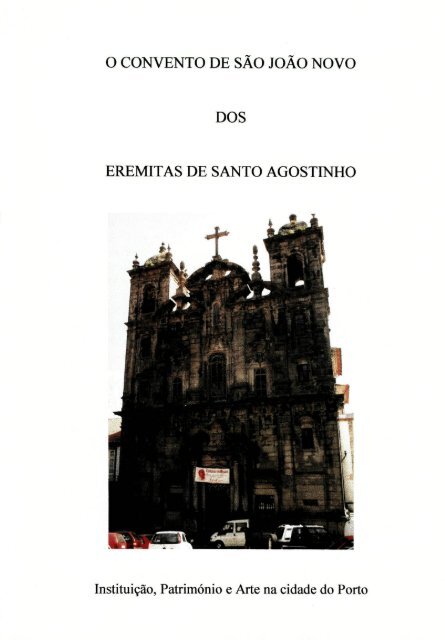 O CONVENTO DE SÃO JOÃO NOVO DOS EREMITAS DE SANTO ...