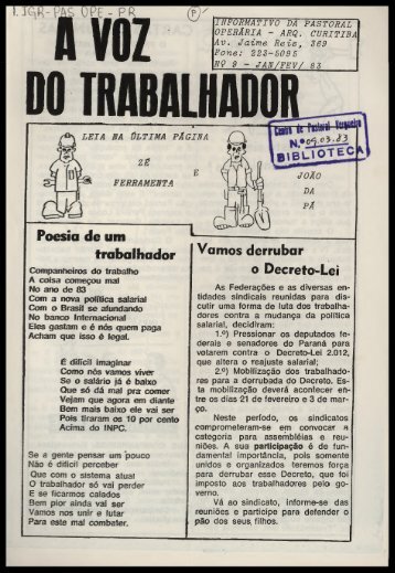 A VOZ DO TRABALHADOR
