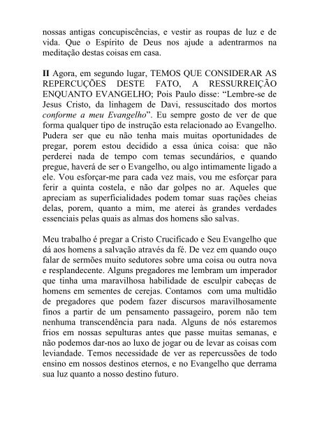 a ressurreição de nosso senhor jesus cristo - Projeto Spurgeon