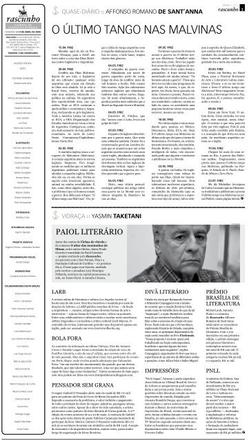 Edição 145 - Jornal Rascunho