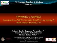 Terremotos e cavernas: - 46º Congresso Brasileiro de Geologia