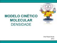 MODELO CINÉTICO MOLECULAR DENSIDADE