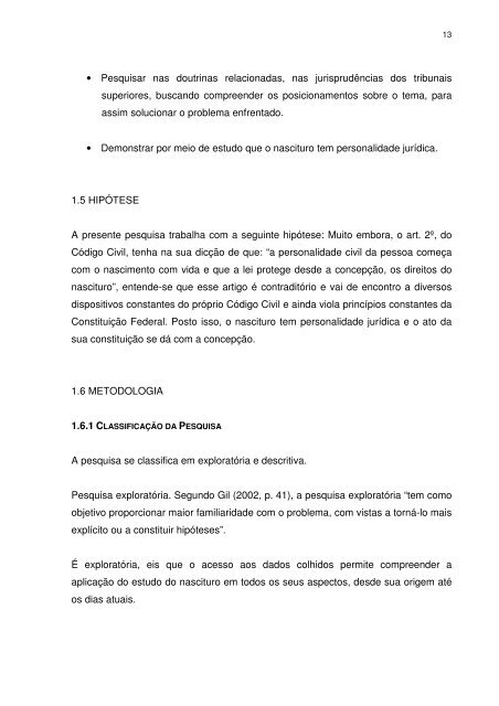 A PERSONALIDADE JURÍDICA DO NASCITURO.pdf