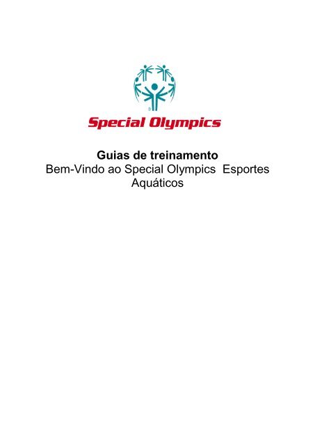 Bem-Vindo ao Special Olympics Esportes Aquáticos