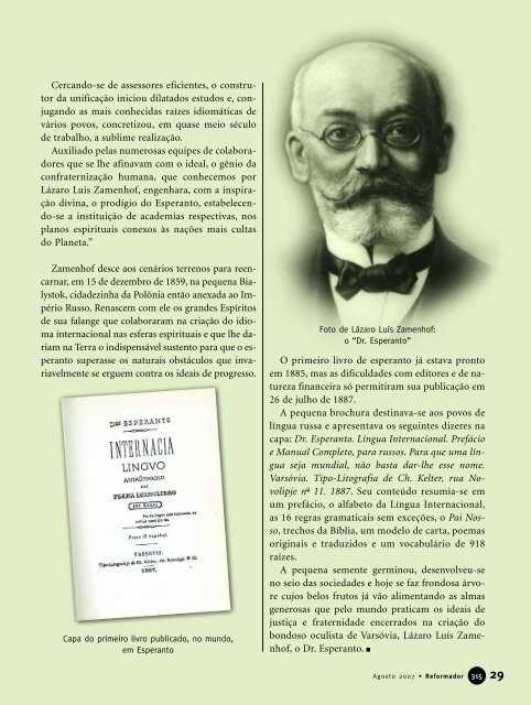 reformador agosto 2007 - a.qxp - Federação Espírita Brasileira