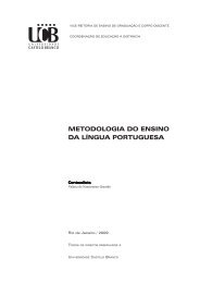 metodologia do ensino da língua portuguesa - Universidade ...