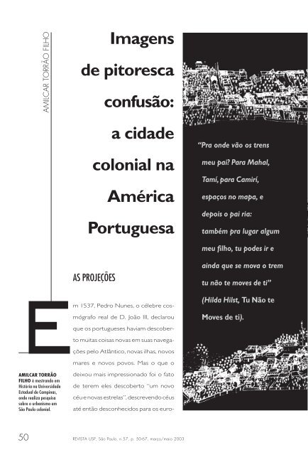 a cidade colonial na América Portuguesa - USP