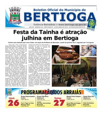 Festa da Tainha é atração julhina em Bertioga - Prefeitura do ...