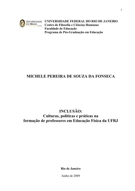 MICHELE PEREIRA DE SOUZA DA FONSECA INCLUSÃO