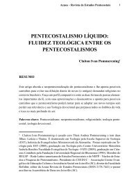 pentecostalismo líquido: fluidez teológica entre os ... - Ceeduc
