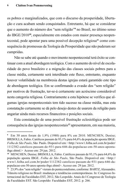 pentecostalismo líquido: fluidez teológica entre os ... - Ceeduc