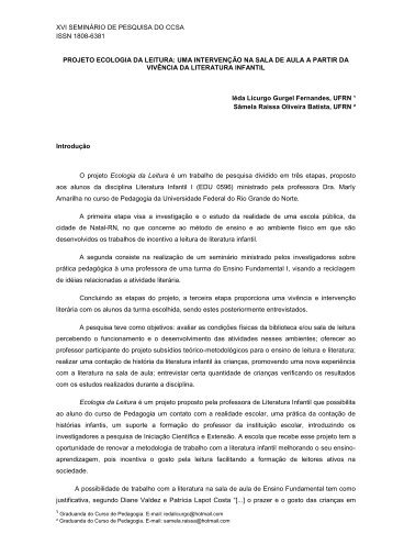 Download PDF - CCSA - Universidade Federal do Rio Grande do ...