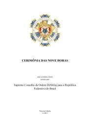 Cerimônia das Nove Horas - DeMolay Brasil