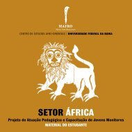 setor áfrica - MAFRO - Museu Afro-Brasileiro - UFBA - Universidade ...