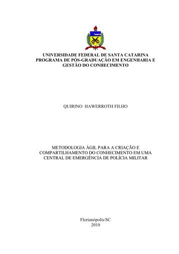 Quirino Hawerroth Filho - Banco de Teses e Dissertações do EGC ...