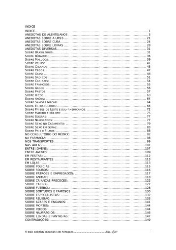 o mais completo anedotário em português