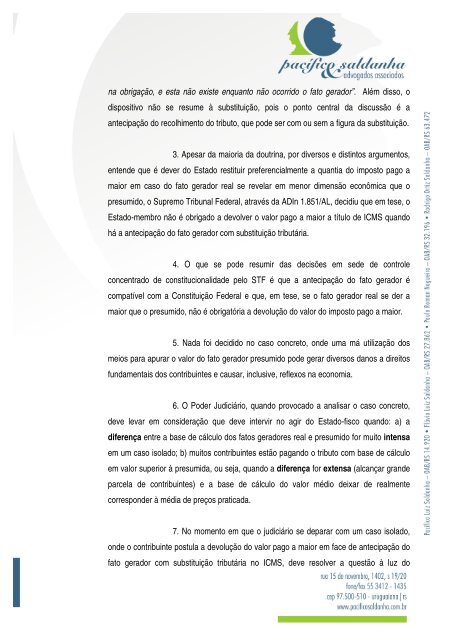 Antecipação do fato gerador do ICMS com substituição tributária ...