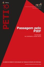 Opúsculos PETI · Passagem pelo PIEF