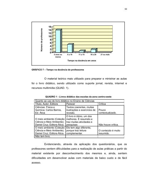 prática pedagógica de professores de ciências naturais em