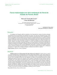 Fauna malacológica em dois sambaquis do litoral do ... - Biotemas