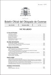 boletin noviembre diciembre - Diocese de Ourense