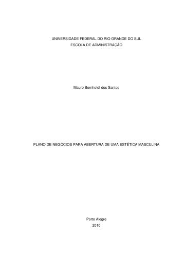 Plano de negócios para abertura de uma estética masculina