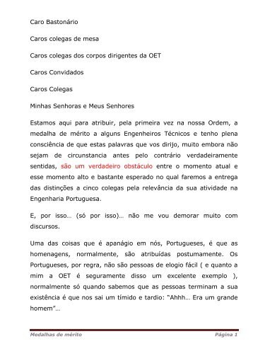 Intervenção do Engenheiro Técnico José Manuel Sousa (vice