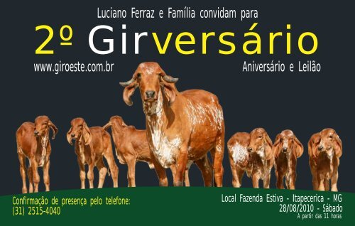 2º versário Gir - Giroeste.com.br
