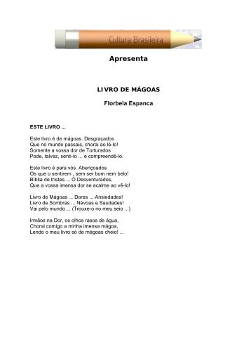 Livro de Mágoas - Florbela Espanca (em PDF) - Cultura Brasileira