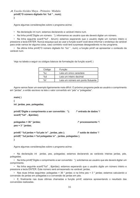 Fundamentos de Programação 1 - Alcides Maya Tecnologia