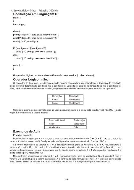 Fundamentos de Programação 1 - Alcides Maya Tecnologia