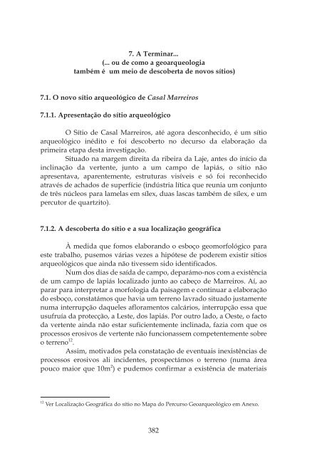 3. O Penedo do Lexim: Uma leitura paleoambiental - Câmara ...