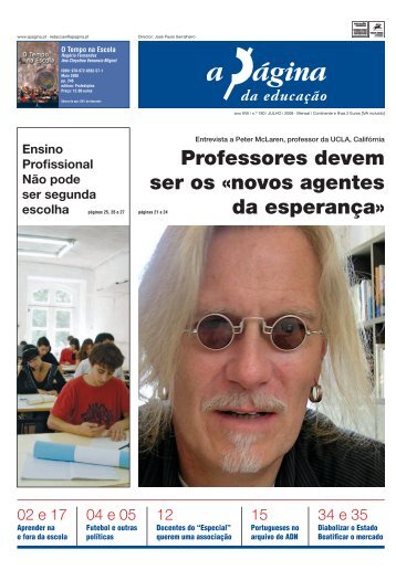 Professores devem ser os «novos agentes da esperança» - Página