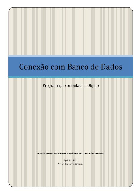 Conexão com Banco de Dados