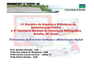 inclusão e alfabetização digital - Antonio Miranda